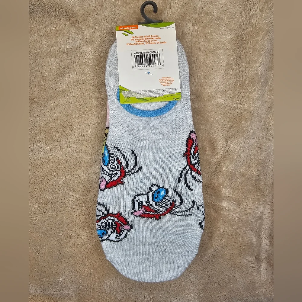 Rugrats Nickelodeon 5 pairs of socks NEW